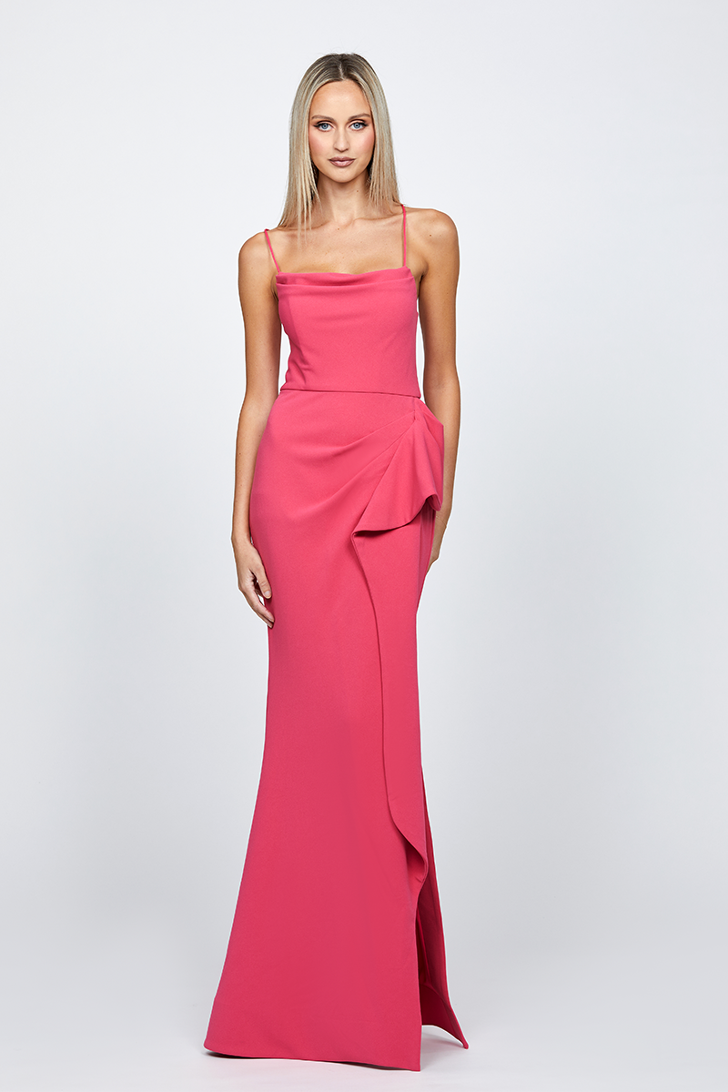 DIXIE STRAPPY BACK GOWN - CULT MIA