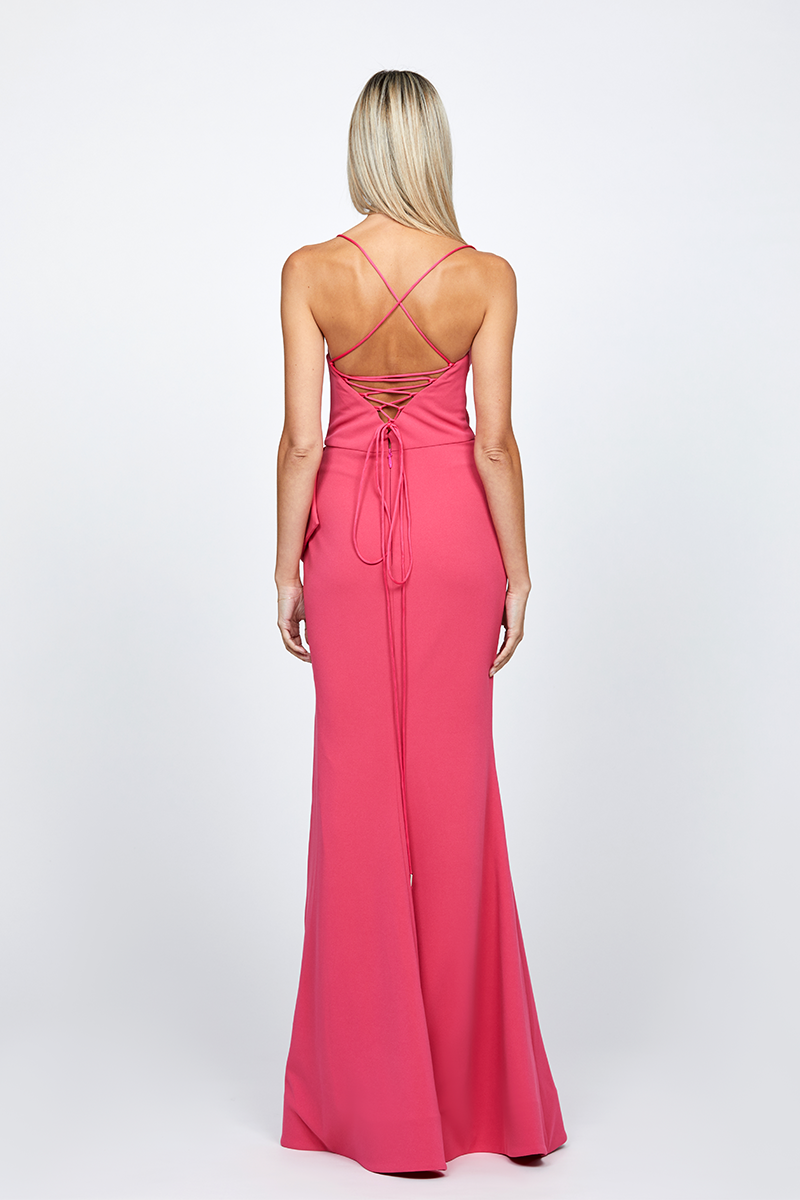 DIXIE STRAPPY BACK GOWN - CULT MIA