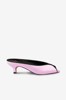 Pink AQUILA heels by 10TH FLOOR featuring sleek design and stiletto style, with a pointed toe and elegant finish.