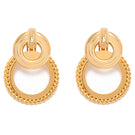 Silvia Gnecchi GABY GOLD EARRING featuring a sleek gold design, perfect for elegant and stylish ear jewelry.