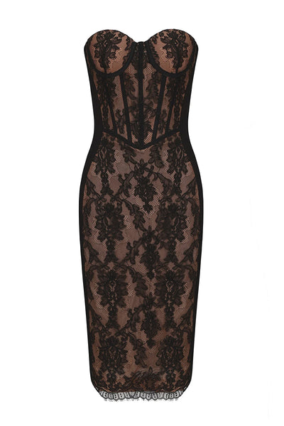 ELSA LACE DRESS IN BLACK | CULT MIA | Nana Jacqueline
