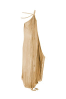 Kasia Kulenty GIA GOWN in Sand, a stylish maxi dress with flowing fabric and elegant design, perfect for sophisticated occasions.