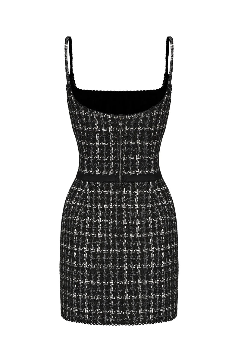 TALIA TWEED DRESS - CULT MIA