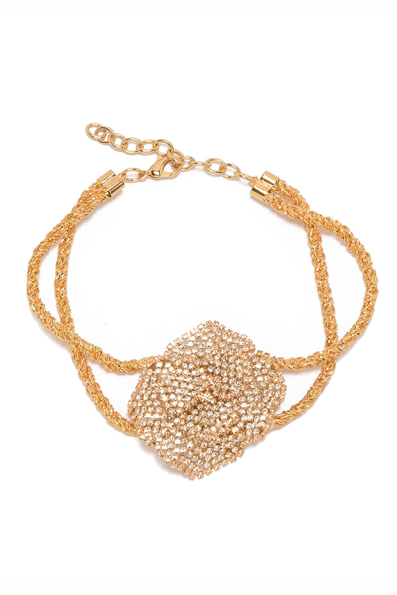 Silver Rose DETAILED Necklace by Silvia Gnecchi featuring intricate rose-shaped pendant on a delicate chain.