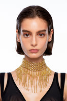 Gold necklace from Silvia Gnecchi's Dalida collection featuring elegant chain design and delicate craftsmanship.