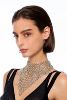 Silver necklace from Silvia Gnecchi's Bandite collection featuring elegant, minimalist design and a sleek chain.