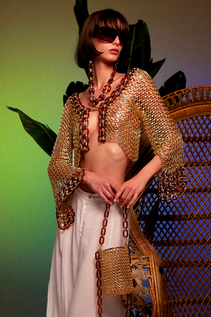 CARAMEL CHAIN BUCKET - CULT MIA