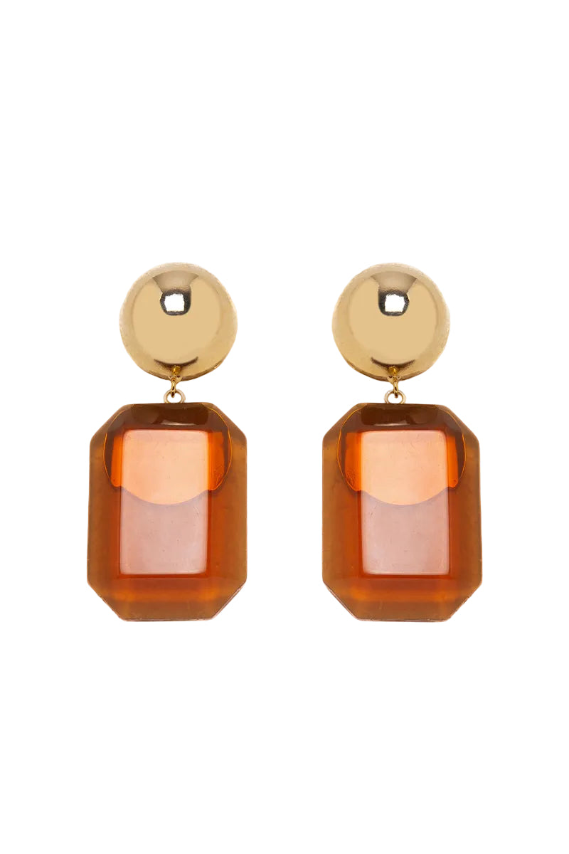 Silvia Gnecchi Norah gold earrings featuring elegant, handcrafted jewelry with a sleek, modern design for women.
