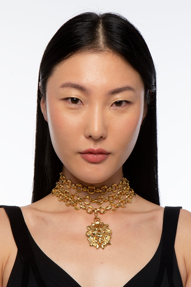 LEON GOLD LONG NECKLACE - CULT MIA