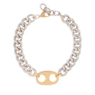 Silver Chloe bracelet by Silvia Gnecchi featuring sleek, modern design with a polished finish and delicate chain links.