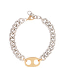 Silver Chloe bracelet by Silvia Gnecchi featuring sleek, modern design with a polished finish and delicate chain links.