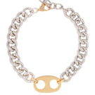 Silver Chloe necklace by Silvia Gnecchi featuring a sleek, modern design with elegant chain links.
