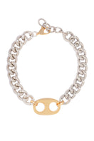 Silver Chloe necklace by Silvia Gnecchi featuring a sleek, modern design with elegant chain links.