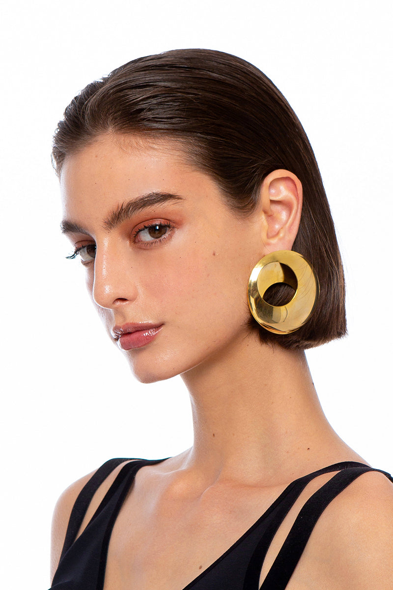 CESARIA GOLD EARRING - CULT MIA