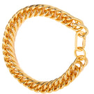 Gold Mariana necklace by Silvia Gnecchi featuring delicate chain and pendant, styled on a neutral background.