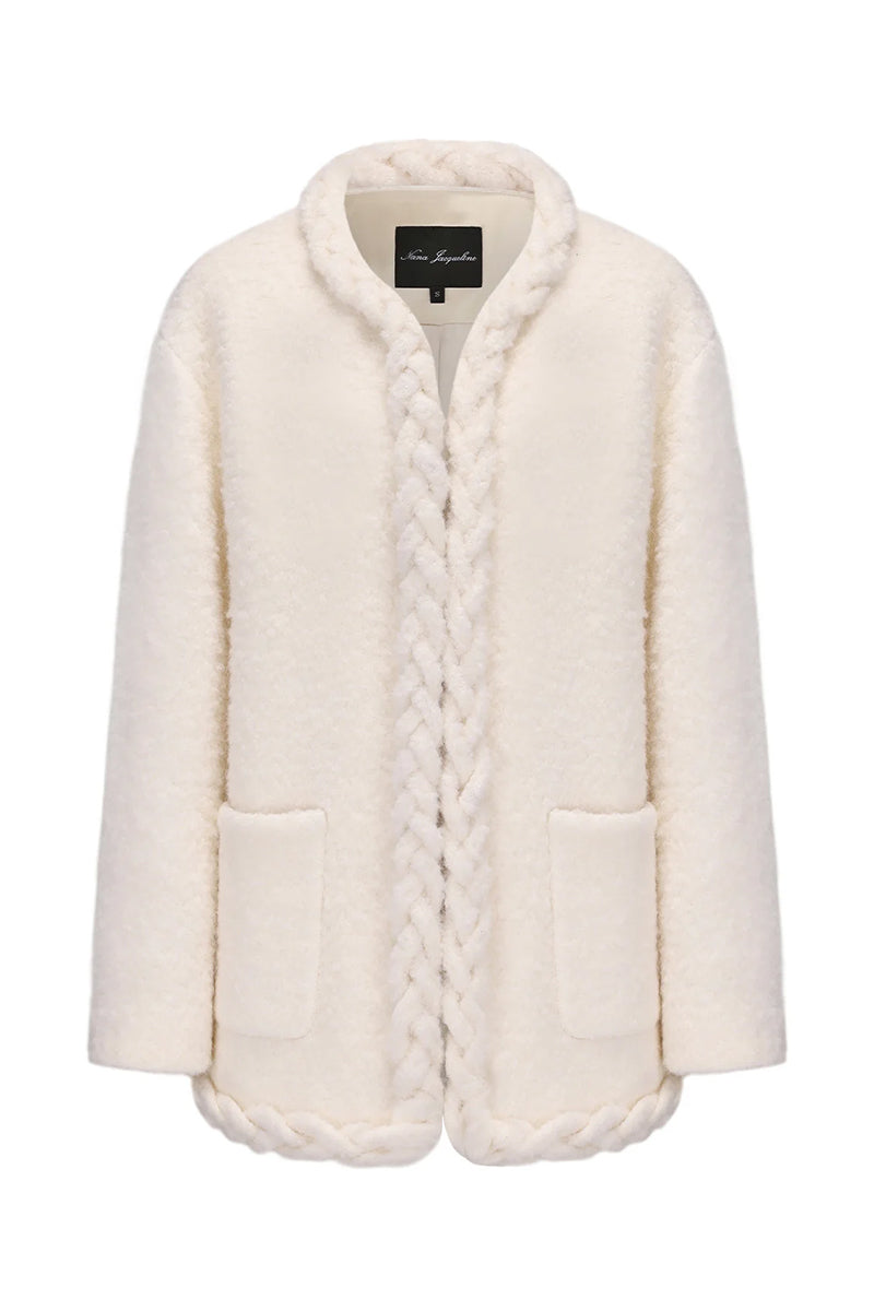 TALIA COAT IN OFF WHITE - CULT MIA