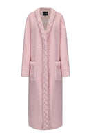 Pink Elsa coat by Nana Jacqueline featuring a stylish, cozy coat with a tailored fit and elegant design.
