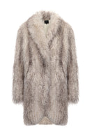 Nana Jacqueline Sofia fur pattern coat featuring a stylish coat with a plush fur design and tailored fit.