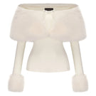 Nana Jacqueline Nadine top in stylish fabric with a relaxed fit, featuring a v-neck and short sleeves.