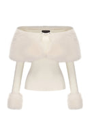 Nana Jacqueline Nadine top in stylish fabric with a relaxed fit, featuring a v-neck and short sleeves.