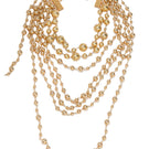 Gold necklace from Silvia Gnecchi's Solange in Gold collection, featuring elegant jewelry design with delicate chain and subtle shine.