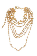 Gold necklace from Silvia Gnecchi's Solange in Gold collection, featuring elegant jewelry design with delicate chain and subtle shine.