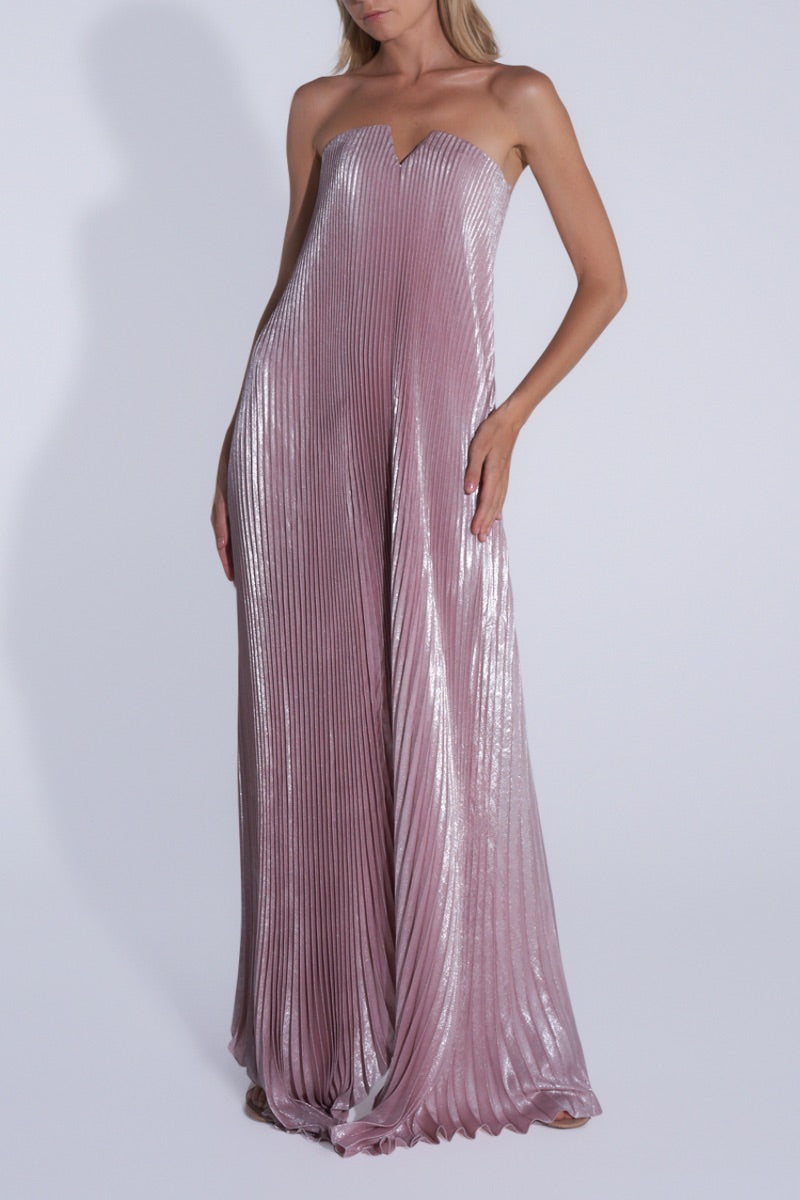 BLACK TIE GOWN IN DUSTY SHIMMER - CULT MIA