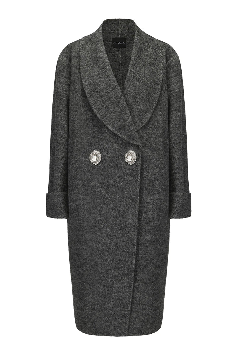 AUDRINA COAT IN GREY - CULT MIA