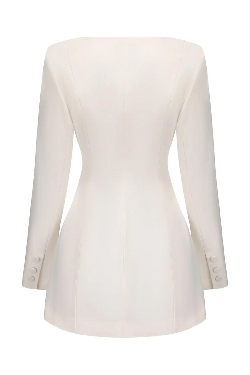 TIFFANI BLAZER IN WHITE - CULT MIA