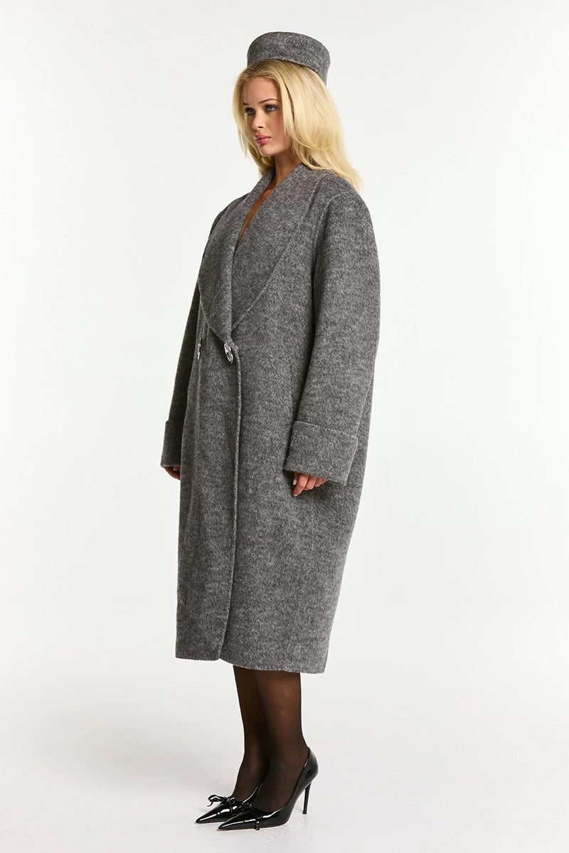 AUDRINA COAT IN GREY - CULT MIA