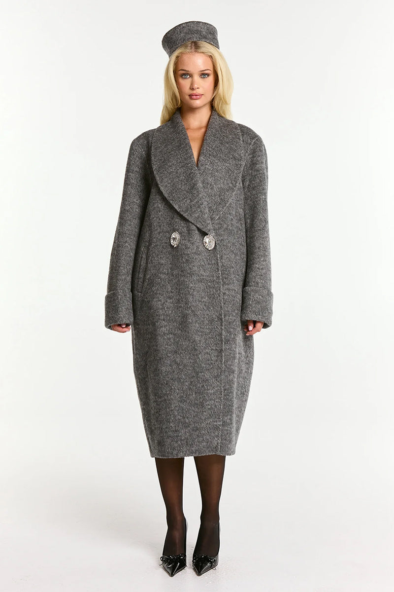 AUDRINA COAT IN GREY - CULT MIA