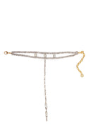 Silver GISELLE Necklace by Silvia Gnecchi featuring delicate chain and elegant pendant on a white background.