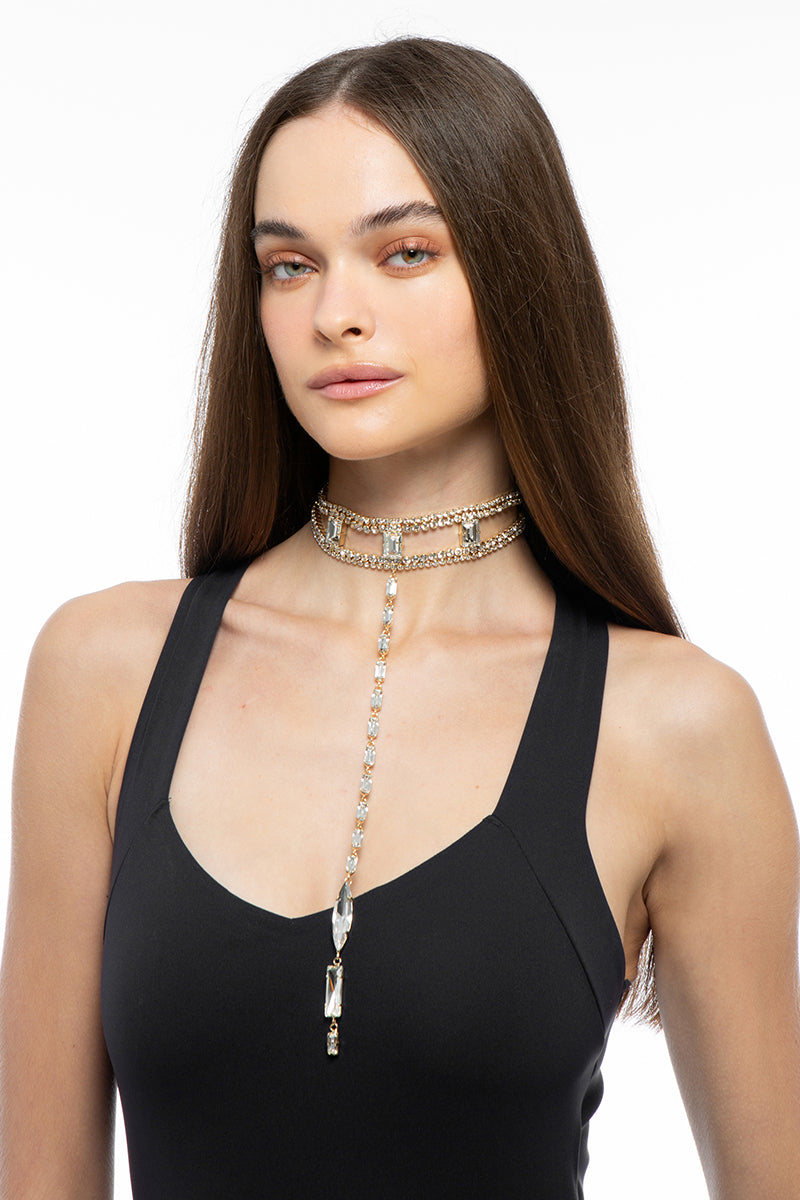 Silver GISELLE Necklace by Silvia Gnecchi featuring elegant chain design and delicate pendant, perfect for stylish accessories.