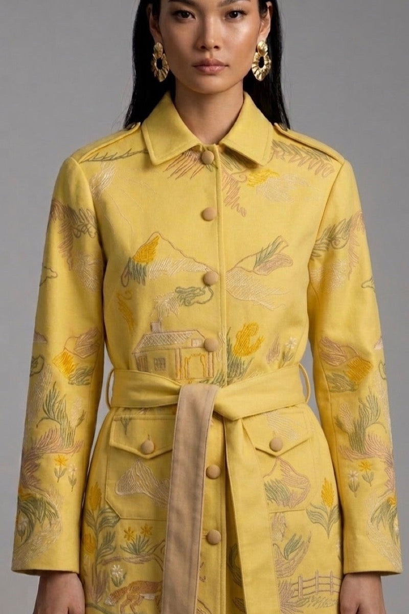 ESME CARGO JACKET IN PRIMROSE