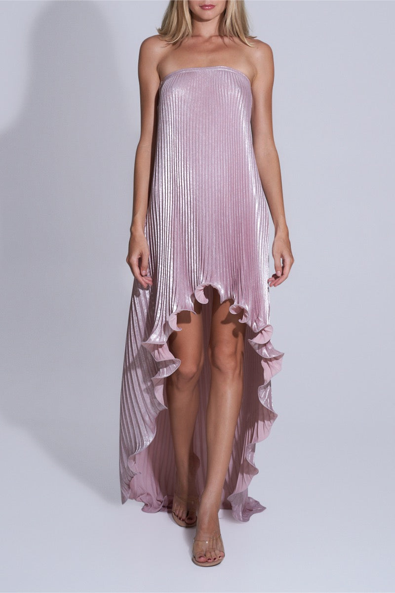 FEMINITE DRESS IN DUSTY SHIMMER - CULT MIA