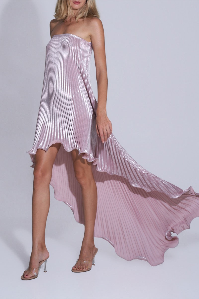 FEMINITE DRESS IN DUSTY SHIMMER - CULT MIA