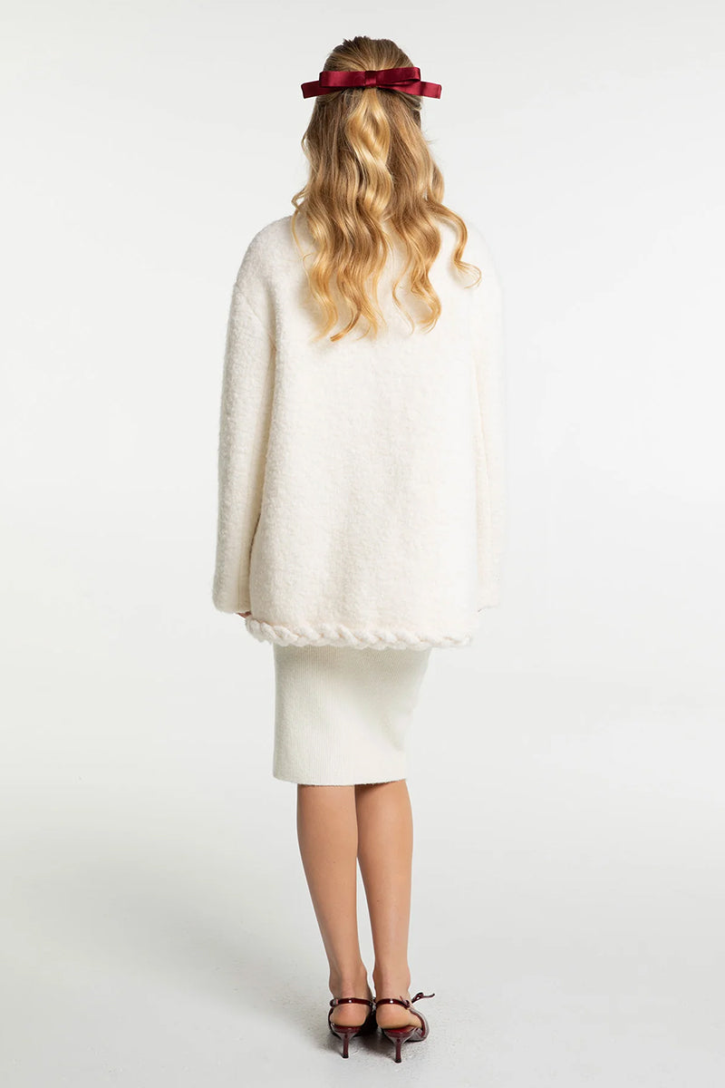 TALIA COAT IN OFF WHITE - CULT MIA