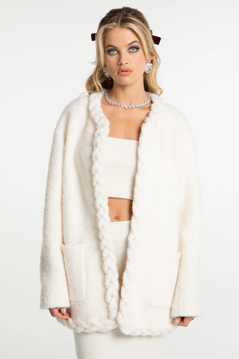 TALIA COAT IN OFF WHITE - CULT MIA