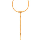 Gold arrow pendant necklace by Silvia Gnecchi featuring a sleek, minimalist design on a fine chain.