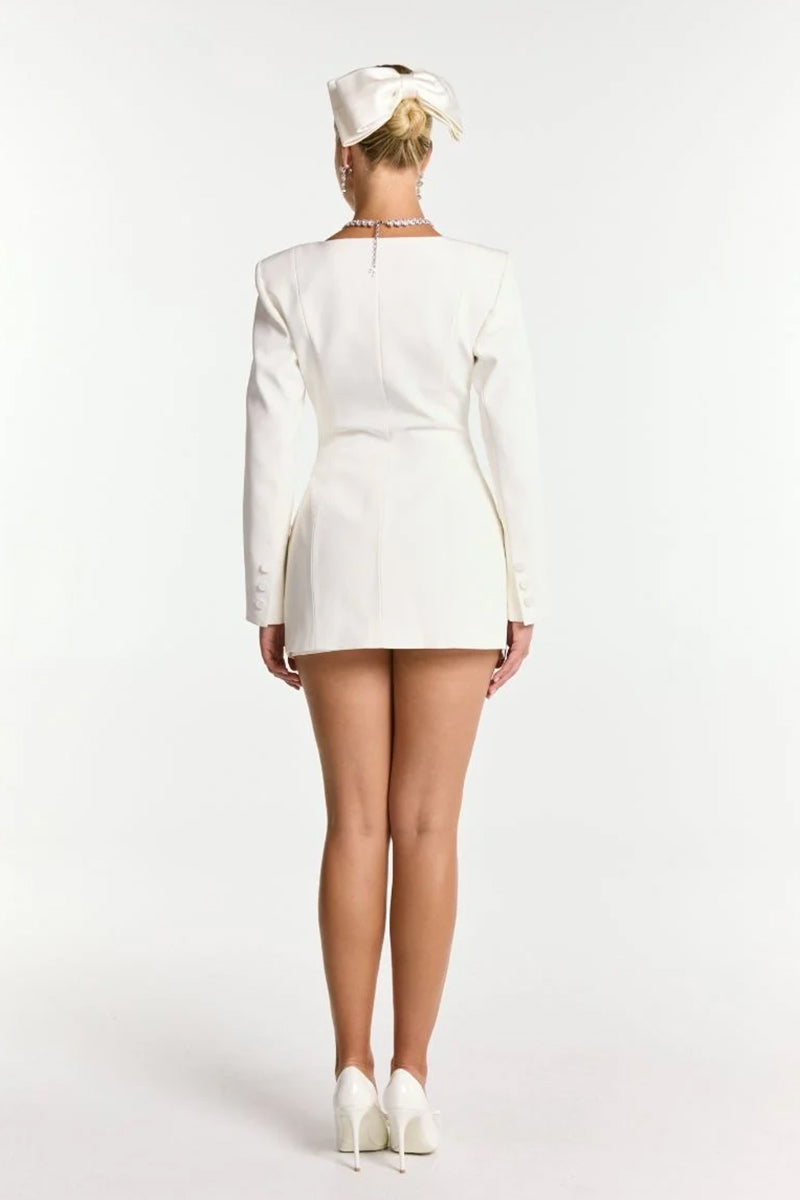 TIFFANI BLAZER IN WHITE - CULT MIA