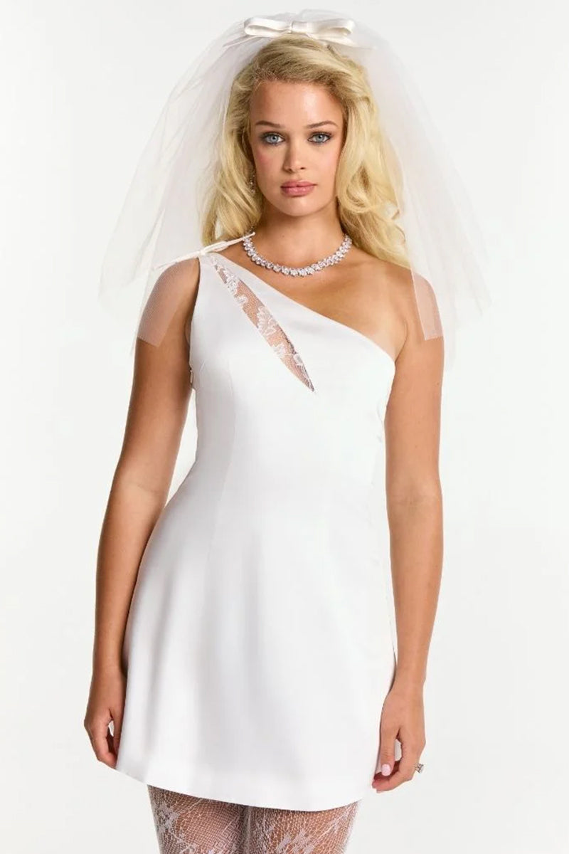 LIZA DRESS IN WHITE - CULT MIA