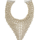 Silver necklace from Silvia Gnecchi with a sleek, modern design, featuring a delicate chain and minimalist style.