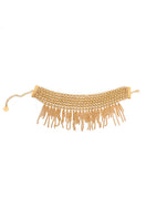 Gold necklace from Silvia Gnecchi's Dalida collection featuring elegant chain design with subtle detailing.