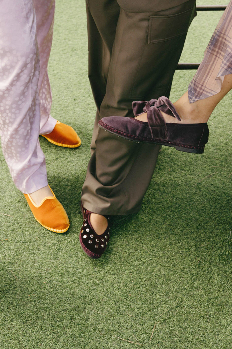 LYRA AMETHYST PURPLE WITH PURPLE PIPING