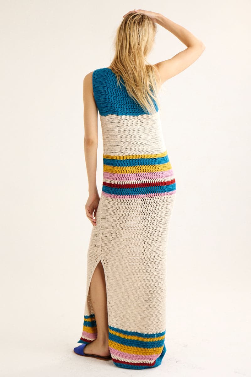 RETRO SUNSET MAXI DRESS - CULT MIA