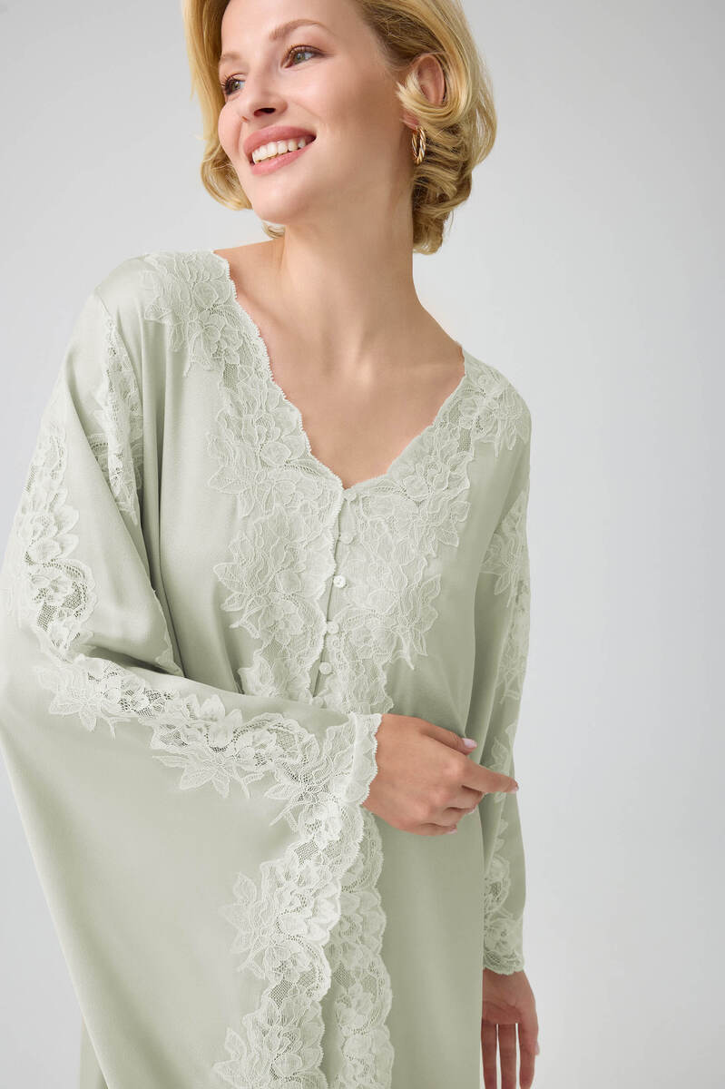 ADELAIDE LONG BUTTONED DRESS WITH TRIANGULAR SLEEVE - CULT MIA
