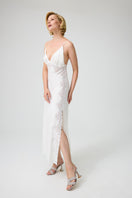 Bocan Couture Isabella cupro nightgown with delicate fabric, featuring a relaxed fit and elegant design for comfortable sleepwear.