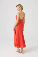 Bocan Couture Philippa double layered silky nightgown with delicate lace trim, soft fabric, and flowing design.