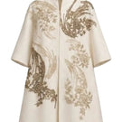 Nadya Shah Belle Epoque ivory coat with elegant design, tailored fit, and classic style, showcased on a model.