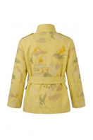 Nadya Shah Esme cargo jacket in primrose color, featuring multiple pockets and a relaxed fit, stylish for casual wear.
